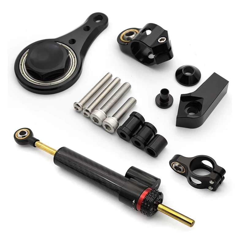 Steering Damper Stabilizer Kit Cnc - Для Kawasaki Ninja ZX-6R ZX636 ZX6R